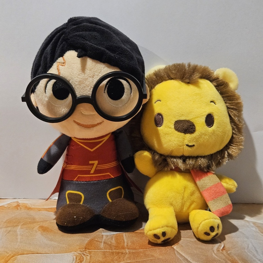 Harry Potter Funko Plush & Wizarding World Gryffindor Lion Scarf Lot